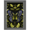 Art Nouveau Woven Tapestry  - Botanical  26"x36" Wall Hanging for Moody Living Spaces